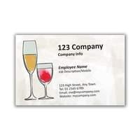 250 x Personalised Restaurant Business Card Landscape 16 - National Pens