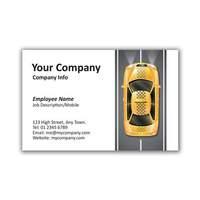 250 x Personalised Taxi business card design - National Pens