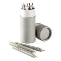 25 x personalised recycled colour pencils in tube national pens