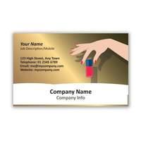 250 x Personalised Manicure Business Card Design - National Pens