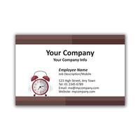 250 x Personalised Alarm Clock Business Card Landscape - National Pens