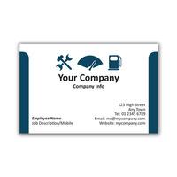 250 x Personalised Garage Business Card Landscape 3 - National Pens