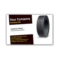 250 x Personalised Tyre Business Card Landscape - National Pens