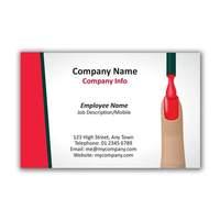250 x Personalised Nail Design Buisness Card Landscape 2 - National Pens