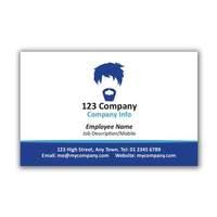 250 x Personalised Barber Business Card Design 3 - National Pens