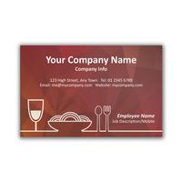 250 x personalised restaurant business card landscape 4 national pens
