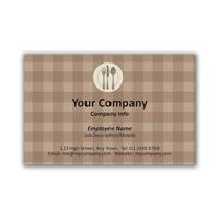 250 x Personalised Restaurant Business Card Landscape 6 - National Pens