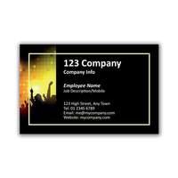 250 x Personalised Disco Business Card Landscape 12 - National Pens