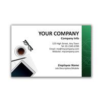 250 x Personalised Tablet Business Card Landscape - National Pens