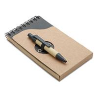 25 x Personalised Recycled note book with pen - National Pens