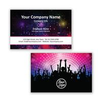 250 x Personalised Nightlife Business Card Landscape 14 - National Pens