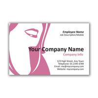 250 x Personalised Beauty Salon Card Design 1 - National Pens