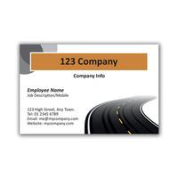 250 x Personalised Road Business Card Landscape - National Pens