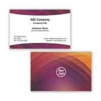 250 x Personalised Curve Design Business Card Landscape - National Pens