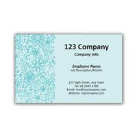 250 x Personalised Florist Business Card Landscape 1 - National Pens