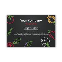 250 x Personalised Restaurant Business Card Landscape 8 - National Pens
