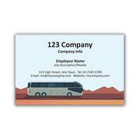 250 x Personalised Bus Business Card Landscape - National Pens