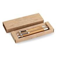 25 x personalised pens bamboo pen and pencil set national pens