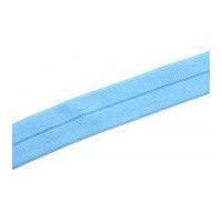 25mm Premium Fold Over Elastic Sky Blue