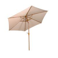 2.5m Sahara Wood Look Crank Parasol