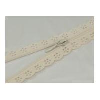 25mm Case Fancy Lace Zip on the Roll Cream