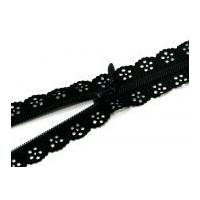 25mm case fancy lace zip on the roll black