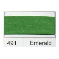 25mm essential trimmings polycotton bias binding tape 25m emerald