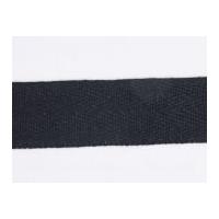 25mm Essential Trimmings Herringbone Webbing Tape Black