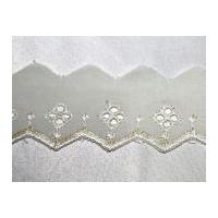 25mm essential trimmings broderie anglaise lace trimming cream