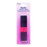 25mm hemline non roll dressmaking elastic 1m black