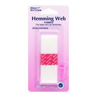 25mm Hemline Fusible Iron On Hemming Web Tape for Hems 5m White