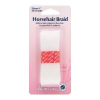 25mm hemline horse hair braid 3m clear