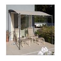 25m metal polyester coated wall gazebo