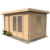 25m x 4m waltons zen log cabin