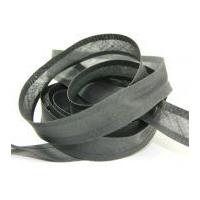 25mm Cotton Bias Binding Tape Prep School Grey