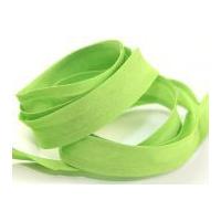 25mm cotton bias binding tape bright green