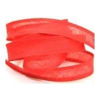 25mm cotton bias binding tape bright red