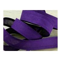 25mm 100% Cotton Double Fold Bias Binding Trimming Purple