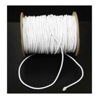 2.5mm Round Elastic Cord White