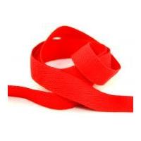 25mm acrylic webbing binding tape red