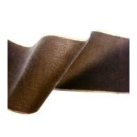 25mm Double Sided Velvet Ribbon Brown