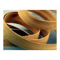 25mm 100% Cotton Double Fold Bias Binding Trimming Old Gold