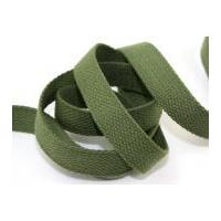 25mm simplicity cotton belting webbing khaki green