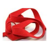 25mm Simplicity Cotton Belting Webbing Red