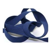 25mm simplicity cotton belting webbing navy blue