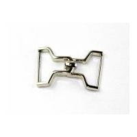 25mm Simplicity Metal H Buckle Fastener Silver