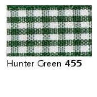 25mm Berisford Gingham Ribbon 455 Hunter Green