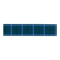 25mm berisford woven tartan ribbon 10 douglas