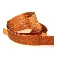 25mm berisford metallic lame ribbon 223 copper