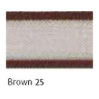 25mm Berisford Sheer Elegance Ribbon 25 Brown